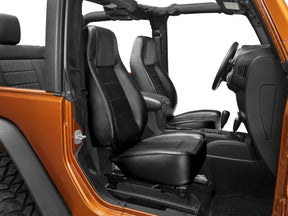 Smittybilt Factory Replacement Black Vinyl Seats For 1976 - 2003 Jeep Wrangler - Recon Recovery