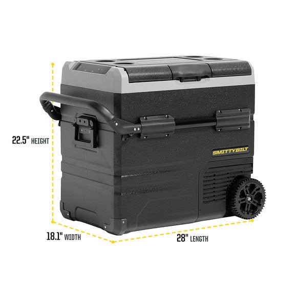 Smittybilt Waypoint Dual Zone 55L Fridge & Freezer with Chargeable Battery - Recon Recovery