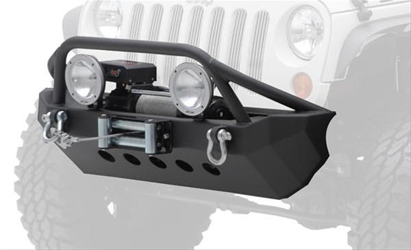 SmittyBilt XRC Gen1 Rock Crawler Winch Front Bumper for 2007-2018 Jeep Wrangler JK