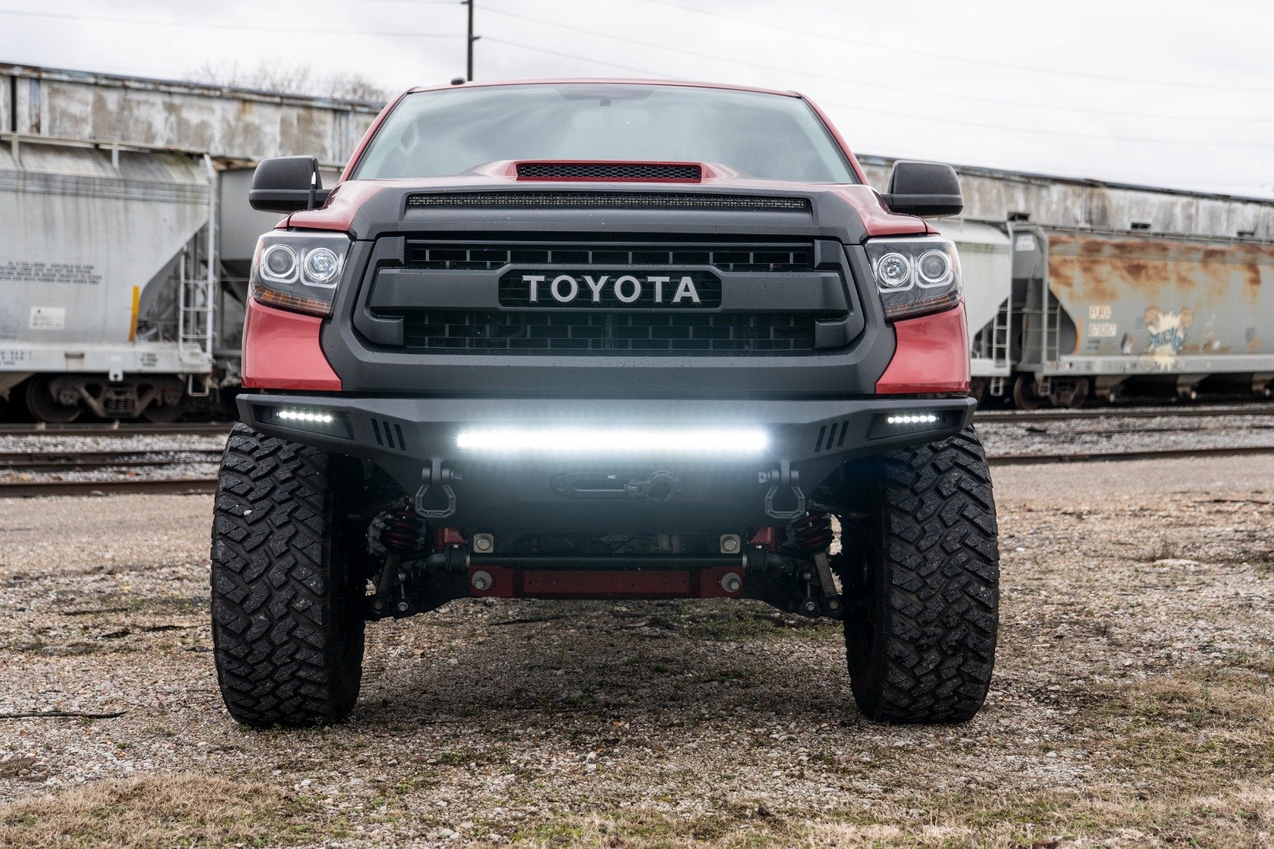 Rough Country High Clearance Front Bumper for 2014-2021 Toyota Tundra - Recon Recovery