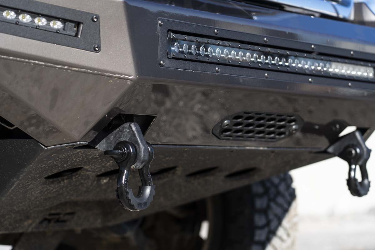 Rough Country Tow Hook Brackets for 2007-2013 Chevy Silverado & GMC Sierra 1500