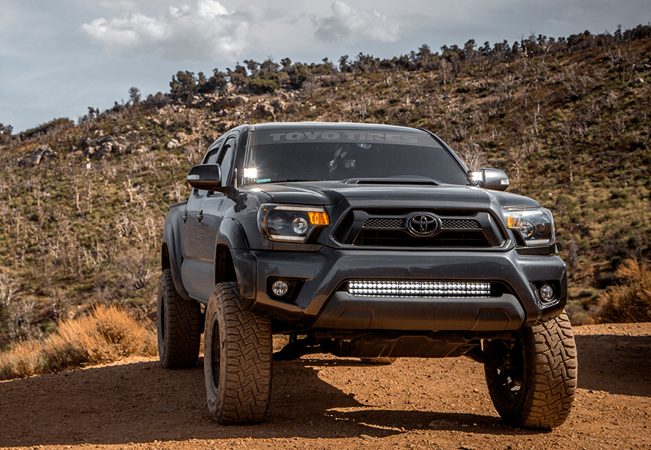 Low Profile Bolt On LED Ditch Light Mounting Brackets For 2005-2015 Toyota Tacoma
