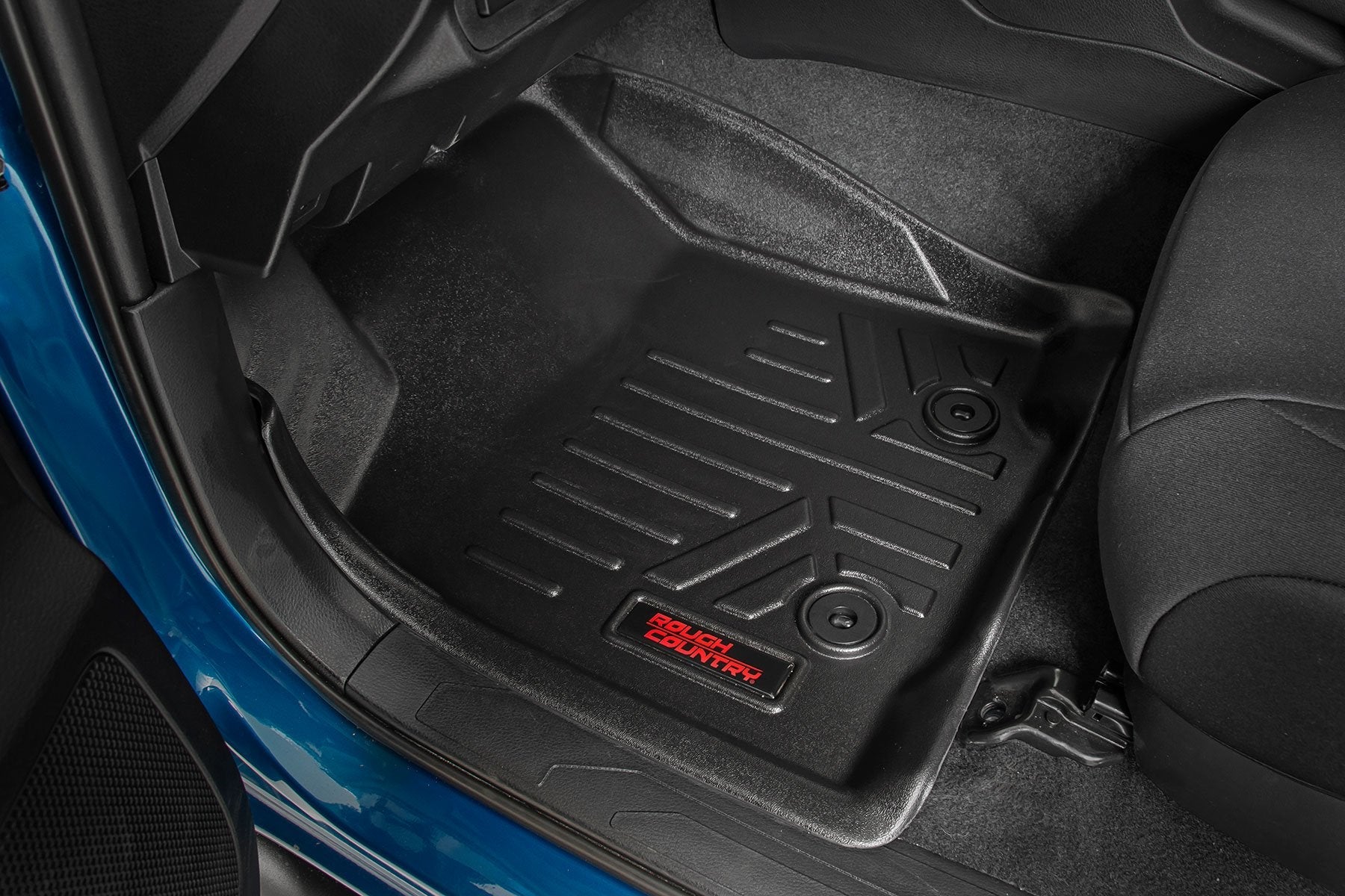 Rough Country Floor Mats | Front and Rear | Toyota Tacoma 2WD/4WD (2016-2023)