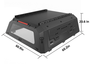 Openroad Aluminum Light Weight Modular Truck Cap for 2016-2023 Toyota Tacoma 6ft Bed