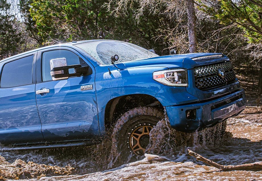 Low Profile Bolt On Ditch Light Mounting Brackets For 2014-2021 Toyota Tundra