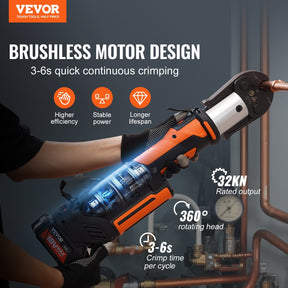 Vevor Pipe Crimping Press Tool Kit with 6 Jaws New