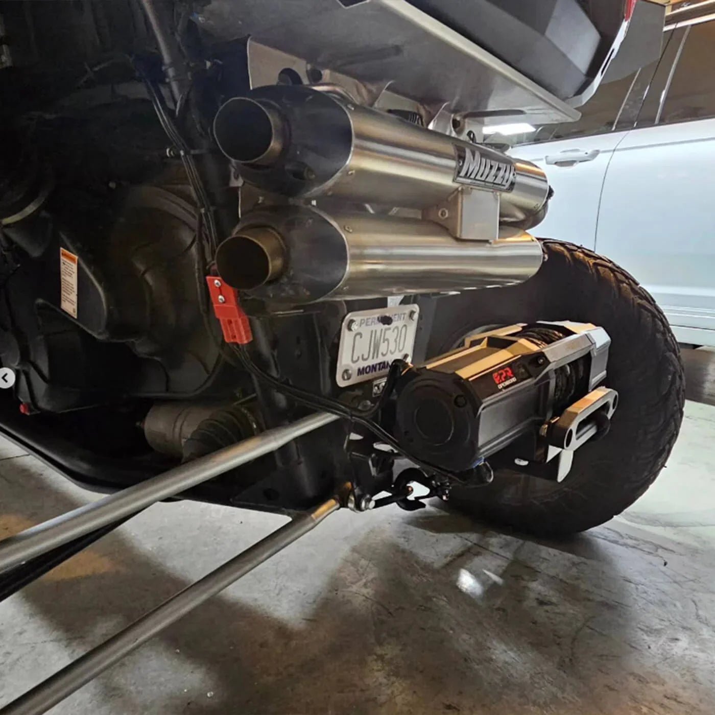 OPENROAD 6,000lbs 12V UTV SxS Wireless Electric Winch with Synthetic Rope - IP68 Rated