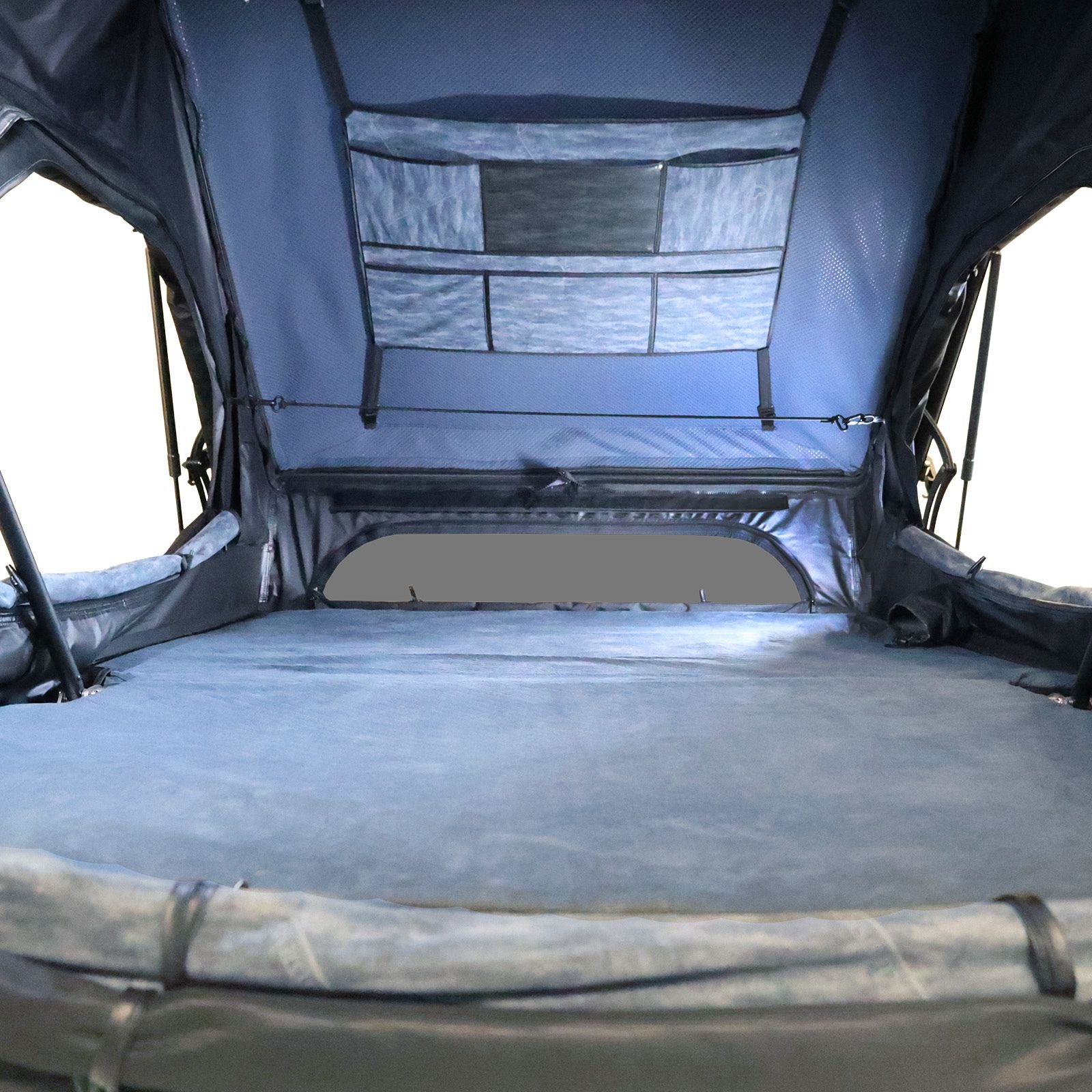OVS XD Atlas Cantilever ABS Hard Shell Roof Top Tent, Blue Body & Black Rainfly
