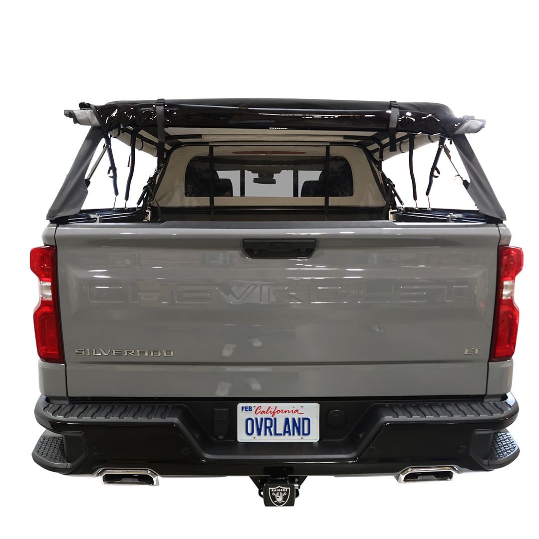 Explorer Soft Shell Foldable Bed Topper 2019-2026 Silverado Sierra 1500 5.8' Bed | OVS Black Diamond