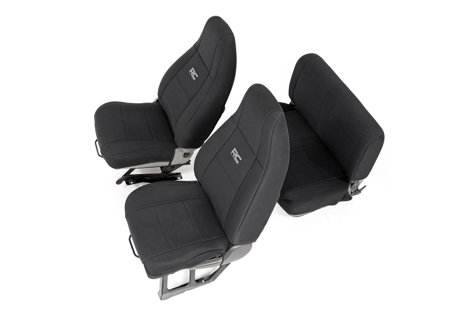 Rough Country Seat Covers | Front and Rear | Jeep Wrangler TJ & Unlimited (2003-2006)