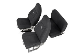 Rough Country Seat Covers | Front and Rear | Jeep Wrangler TJ & Unlimited (2003-2006)